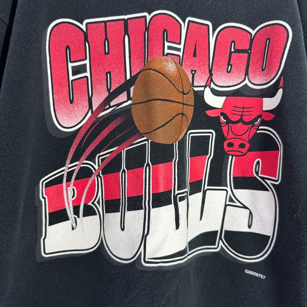 Chicago Bulls Vintage Sweatshirt Youth Large 14/16 Y2K Basketball - Picture 2 of 8